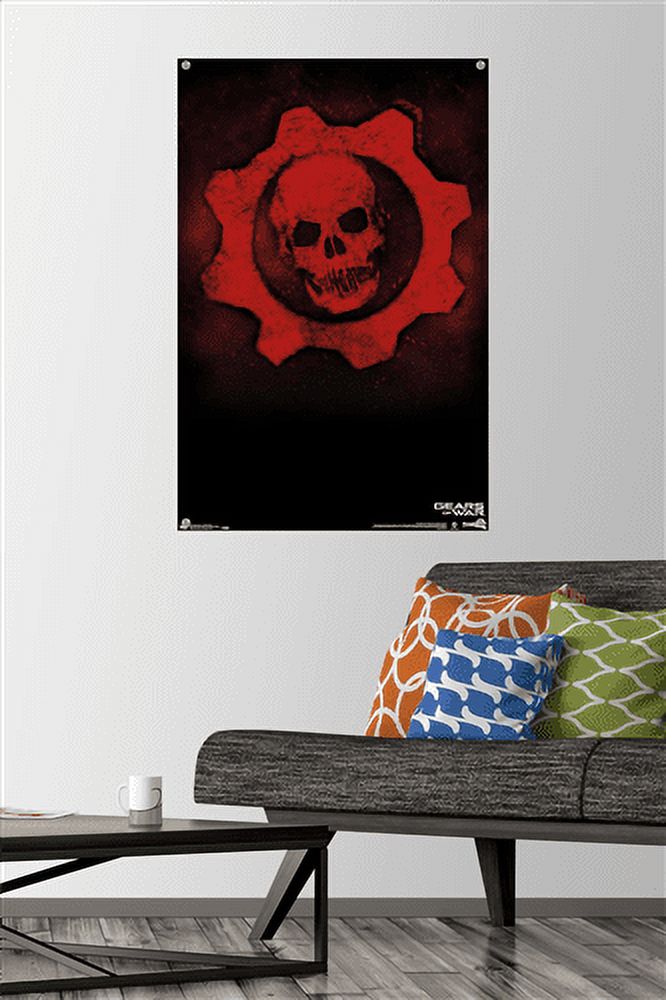 Gears of War - Crimson Omen Wall Poster with Push Pins, 22.375" x 34"