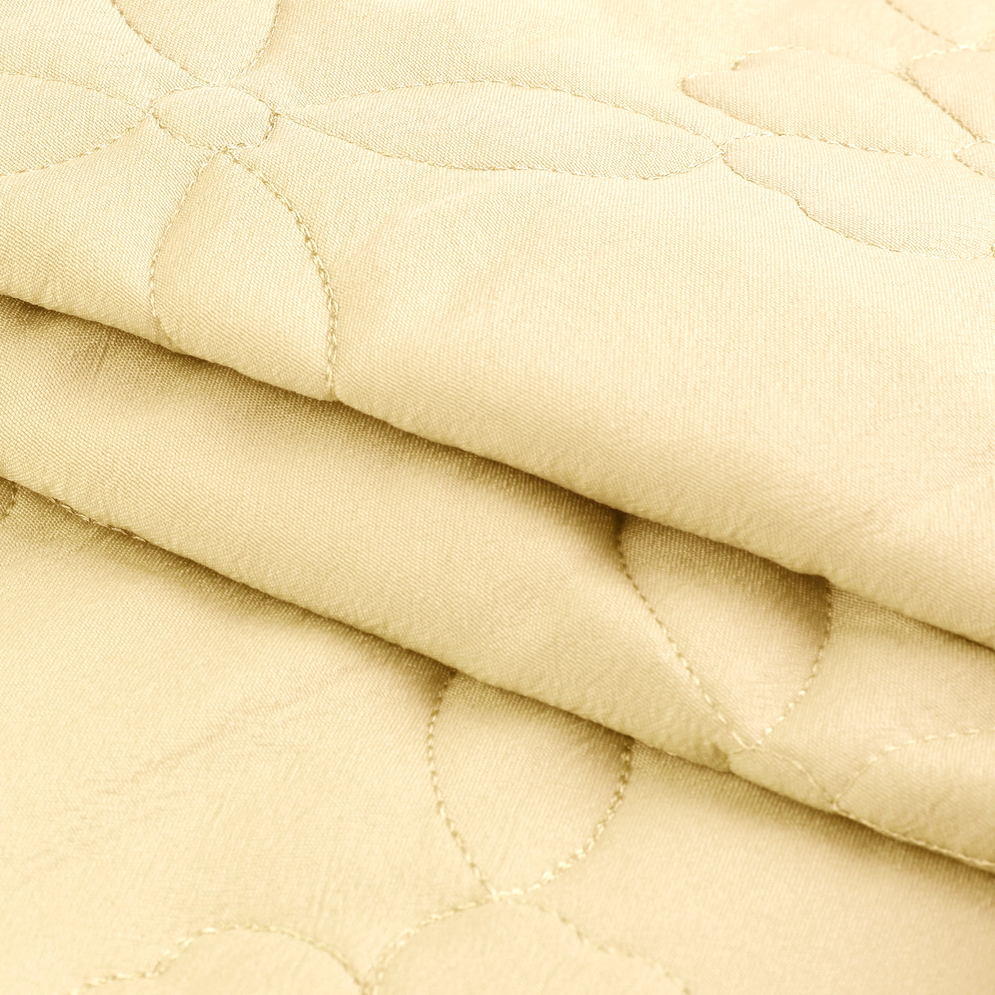 Unique Bargains 2Pcs Single Layer Wide Ruffles Envelope Closure Pillow Shams Yellow Queen