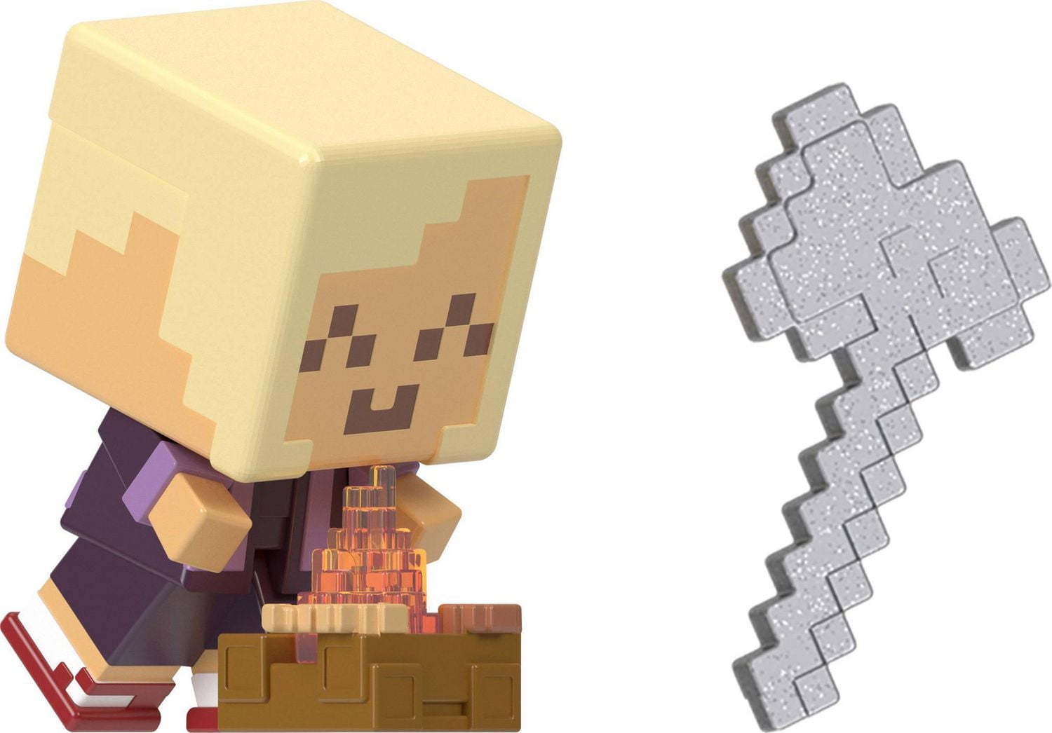 Minecraft Mini Mode Mining Action Figures with Reveal, Accessory & Moldable Sand (Characters May Vary)