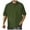 Army Green, variant on Men's Summer Knitted Jacquard Shirt Oversized Lapel Short Sleeve Comfortable Breathable Casual T-Shirt Top Men's Tops T-Shirt Casual Crew Neck Loose
