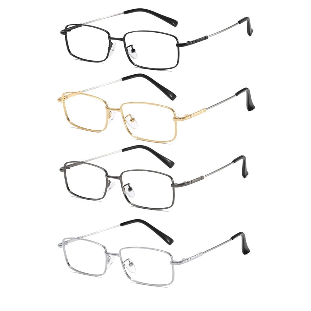 Reading Glasses High Magnification Power +7.0 +8.0 Titanium Ultra Clear Men & Women Blue Light Blocking Reader
