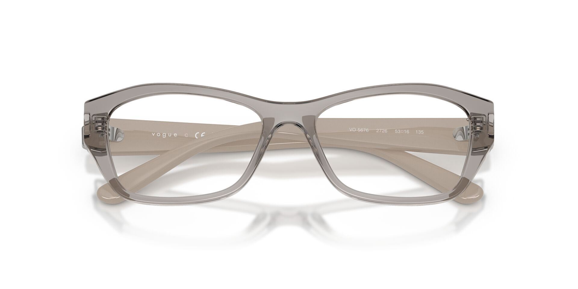 Vogue Unisex VO5676 53mm Transparent Grey Propionate Eyeglasses