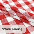thumbnail image 4 of Gingham Tablecloth Rectangle Table Cloth Heavy Duty Cotton Checkered Table Cover for Spring Picnic Kitchen Dining(C-Sage Green, 60x70 inch), 4 of 6