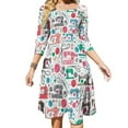 thumbnail image 1 of Sewing Pattern Square Neck Dress Sweet Summer Dress Women Elegant Halter Print Dress Sewing Sewing Machine Handmade Sew, 1 of 4