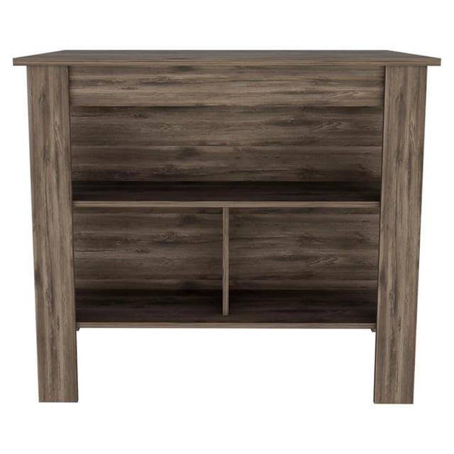 TUHOME Cala Kitchen Island Engineered Wood Kitchen Islands in Brown