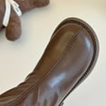 thumbnail image 6 of XXWXYD Baby Boot Fashion Autumn Winter Children Boots Boys Girls Ankle Boots Thick Soles Non Slip Classic Casual Solid Color Simple British Style(5.5-6 Years,Brown), 6 of 9