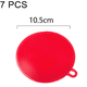 thumbnail image 3 of Depurador de platos de silicona, paquete de 7 esponjas de silicona, cepillo para platos, grado alimenticio, sin BPA, esponjas de goma reutilizables, aptas para lavavajillas y de secado rápido, 3 of 6