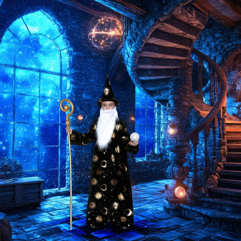 Wizard Robe Unisex Childrens Costume Wizard Robe Unisex Childrens Costume