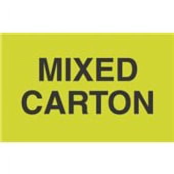 3 x 5" Mixed Carton Label, Wharehouse Shipping Stickers [Pack of 500]