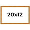 thumbnail image 2 of 20x12 Honey Brown Real Wood Picture Frame Width 0.75 inches | Interior Frame Depth 0.5 inches |, 2 of 8