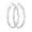silver 40mm, variant on 14K Gold Plated Twisted Hoop Earrings for Women, Hypoallergenic Spring Clip, 30–60MM