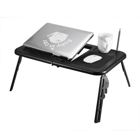 Tbest Adjustable Portable Folding Table Bed Desk Stand For Computer Laptop Notebook PC(Black),TOPINCN Adjustable Portable Folding Table Bed Desk Stand For Computer Laptop Notebook PC(Black)