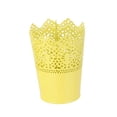 thumbnail image 4 of Worgeous Floral Hollow Flower Vase Solid Color Iron Flower Pot Garden Home Decoration - Large Size(Yellow), 4 of 8