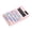 Pink, variant on Cute Desk Calculator, Solar-Powered Calculator with Big Buttons, 12 Digits Large LCD Display, Cute Calculators for School Office Home Business