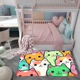 thumbnail image 3 of Cat Rug for Girls Room - Cat Pattern Rug Decor for Bedroom Cute Cat Area Rug, 3 of 6