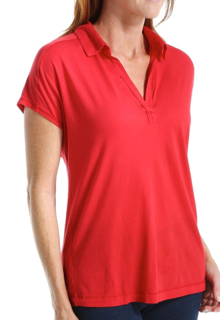 women's cap sleeve polo shirt
