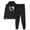 Black sweatpant women, variant on LangJing 2026 Sweatsuit for Women 2 Piece Outfits Long Sleeve Hoodie Sweatshirts Pullover and Jogger Sweatpants Lounge Sets with Pockets Black,XXL