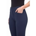 thumbnail image 4 of Rekkuna Women's Pull-On Silky Soft Gutsy Knit Dressy Office Yoga Bootcut Pant (X-Large, Navy), 4 of 7