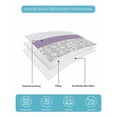 thumbnail image 5 of Quilts Twin Size, Purple Grey Soft Comforter Bedding Set for Bed, Chic Garden Floral Stripe Aesthetic Flower Lightweight Quilted Bedspread with Pillow Cover(2 Pieces) for All Season, 68x86 Inch, 5 of 6
