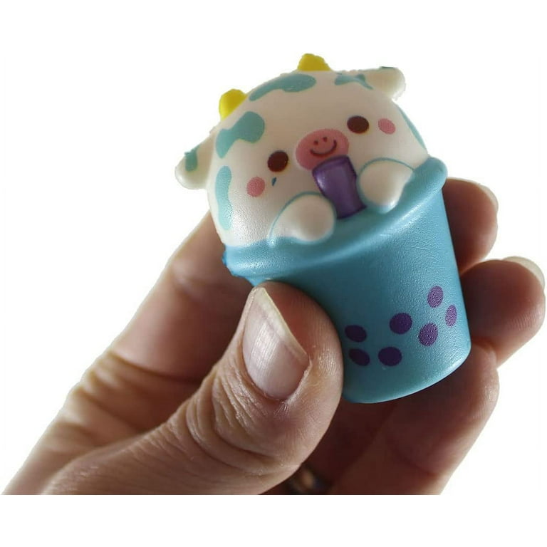 Set of 6 Mini Animal Drinking Bubble Drink Cute Micro Slow Rise Squishy  Toys - Mini Animal Fidgets - Memory Foam Party Favors, Prizes, OT Cow,  Alpaca