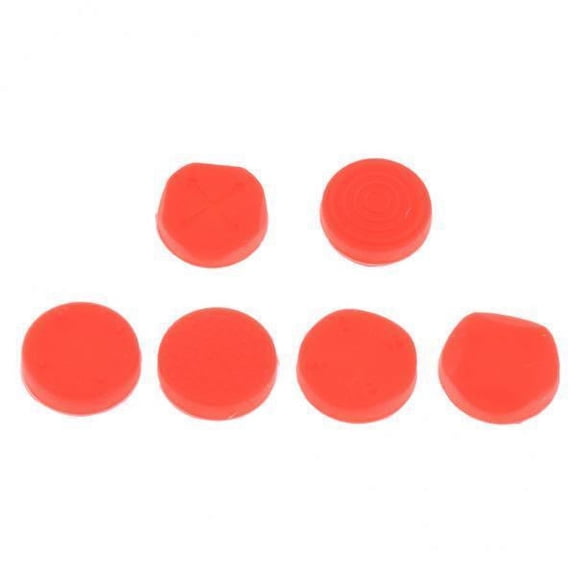 Rushawy 3x6x Analog Stick Cap Thumb Grips for PS Vita PSV1000 2000 Red 3 Pcs