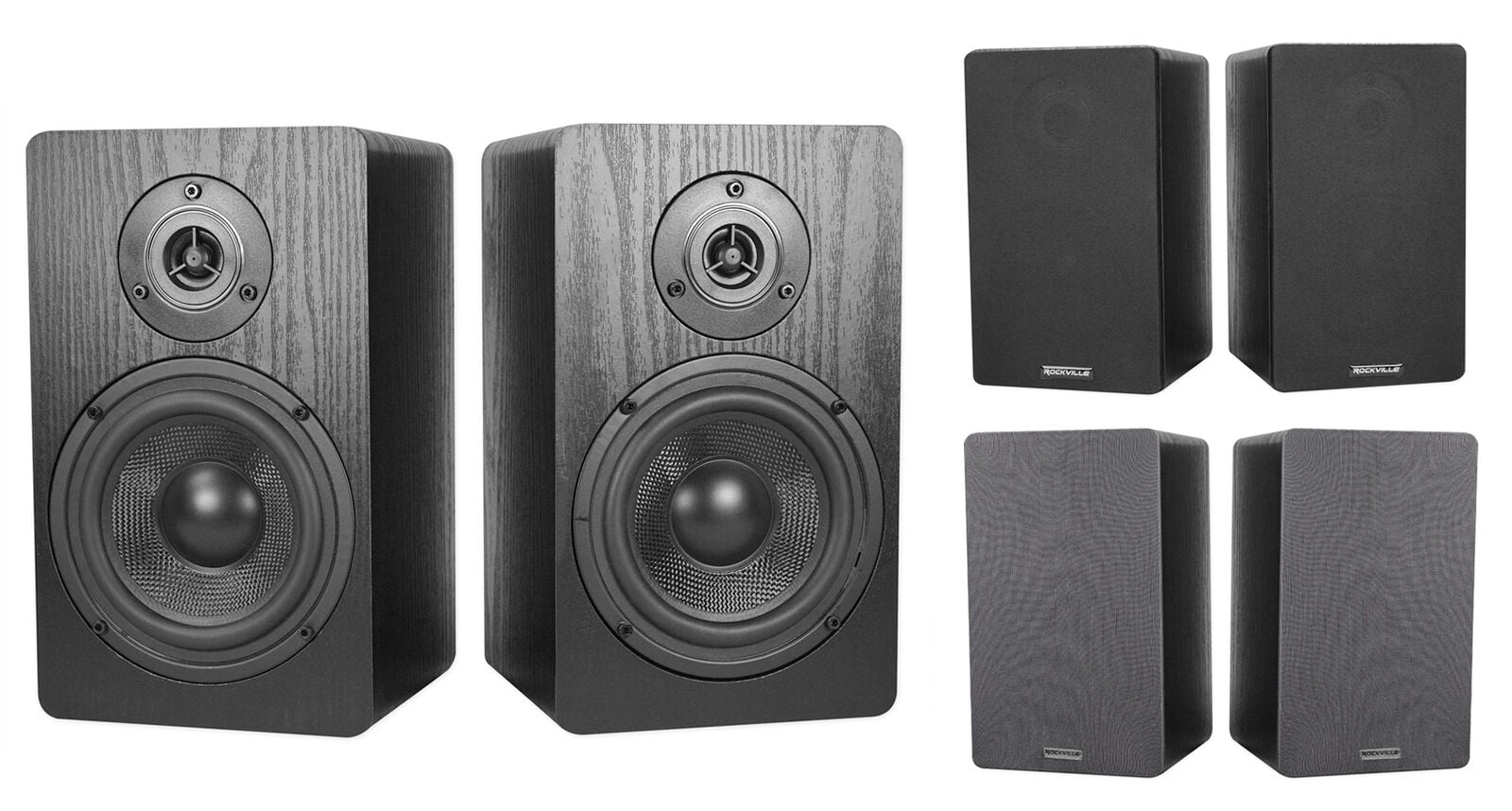 rockville bookshelf speakers