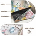 thumbnail image 6 of Area Rug for Living Room, Gray Easter Bunny Non-Slip Indoor Large Carpet for Bedroom/Dining Room, Spring Easter Eggs Floral Wooden Washable Low-Profile Rectangle Floor Runner Rugs - 5 x 7 Ft, 6 of 8
