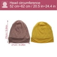 thumbnail image 5 of FONDOTIN 2Pcs Assorted Color Household Sleeping Hats with Satin Lining and Comfort, 5 of 7