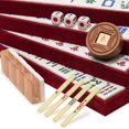 thumbnail image 3 of Classic Chinese Mahjong Game Set - Champagne Gold - with 148 Medium Size Tiles and a Wooden Case, 3 of 9