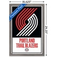thumbnail image 3 of NBA Portland Trail Blazers - Logo 21 Wall Poster, 14.725" x 22.375", Framed, 3 of 3