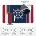 thumbnail image 3 of Navy Blue Red Stripe Door Mat Indoor Outdoor,Coastal Nautical Rudder Farmhouse Non Slip Welcome Mat with Rubber Backing,Absorbent Fabric Front Door Mats Entryway Rug for Home Patio Entrance 20"x31.5", 3 of 9