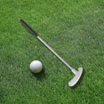 thumbnail image 4 of 1 Set Mini Golf Putter Club with 2 Golf Balls TPR Grip Right Left Handed Stainless Steel Golf Club Kids Adults Table Game Golf Putter Training-M, 4 of 5