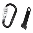 thumbnail image 1 of Cerradura genérica para casco Cerradura de seguridad para casco Accesorios profesionales para motocicletas Cerradura con código de alta resistencia Negro, 1 of 8