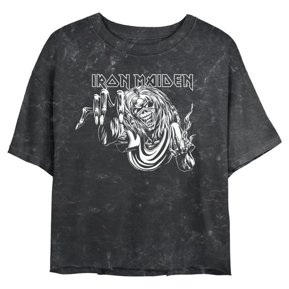 Juniors Iron Maiden Monochrome Eddie Number of the Beast T Shirt