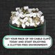 thumbnail image 4 of SatelliteSale - Clips Blancos de Tornillo de Tierra Individual para Gestión de Cables de Cable de Tierra de Antena Individual, 100 Unidades, 4 of 6