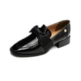 thumbnail image 3 of Mocasín Para Mujer Slip On Loafer Moño Charol Negro negro 26, 3 of 6