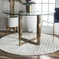 thumbnail image 3 of nuLOOM Moroccan Blythe Grey 8' Transitional Round Rug, 3 of 5