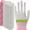 Pink White L, variant on 10pairs Antistatic Gloves Anti Static ESD Electronic Working Glove Pu Coated Palm Coated Finger Antiskid for Finger Protection
