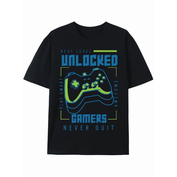Greenink T-Shirt Next Level Unlocked: Gamers Never Quit T-shirt
