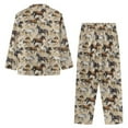 thumbnail image 7 of FOR U DESIGNS Vintage Horse Women's Pajamas Long Sleeve Pants 2PCS Size L Sleepwear Button Down Loungewear Soft Pjs Long V-neck Tops for Women Button Nightwear, 7 of 7