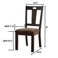 thumbnail image 2 of William'S Home Furnishing Walnut/Ash Brown Brinley Side Chair, 2 of 3