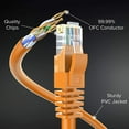 thumbnail image 2 of Cat 6 Ethernet Cable 150 ft - Internet Cable, Cat6 Cable, LAN Cable, Ethernet Cord, Network Cable, Cat 6 Cable, Cat6 Ethernet Cable - Orange 150 Feet 150 Feet Orange, 2 of 6