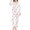White, variant on YUEHUA Silk Satin Pajamas for Women Set 2 Piece Valentine's Day Silk Pjs Long Sleeve Top Cozy Sleepwear Silky Pajamas