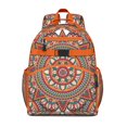 thumbnail image 1 of Mandala Cosmic Spiritual Spirituality School Backpack Adjustable Padded Straps Chest Strap Large Capacity Water-Resistant Backpack, 1 of 6