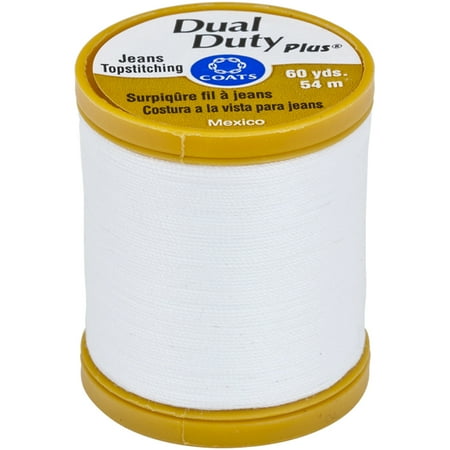 Dual Duty Plus Jean & Topstitching Thread 60yd-White