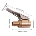 thumbnail image 3 of BotaniNest Solid Brass Nozzle For Air Durable Automotive For Efficient Inflation, 3 of 7