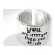 thumbnail image 4 of Anillos de motivación, anillos de pulgar únicos y llamativos, anillos de plata para mujer, 4 of 7