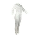 thumbnail image 5 of Itsame Sweatsuits 2pcs Sets for Womens Long Sleeved Sweatshirt and Pants Solid Color Women Athletic Outfit Sets White Size L, 5 of 6