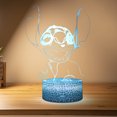 thumbnail image 1 of Lámpara de noche LED de neón acrílica con figura de puntada de dibujos animados en 3D para decoración de dormitorio, 1 of 9