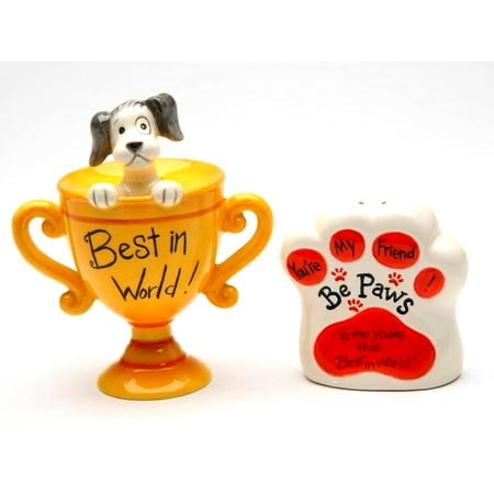 Be Paws - To Me You're The Best In The World  Salt & Pepper Shaker By Claustraphobia (Best Shaker In The World)